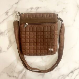 LUG waterproof crossbody bag in brown